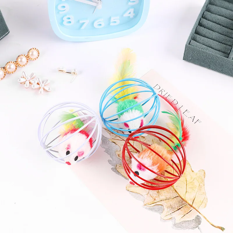 

Игрушки для кошек douтехнические, интерактивные Веселые кошачьи шарики, котята, молярные зубы для облегчения скуки, мыши в клетке с перьями, т...