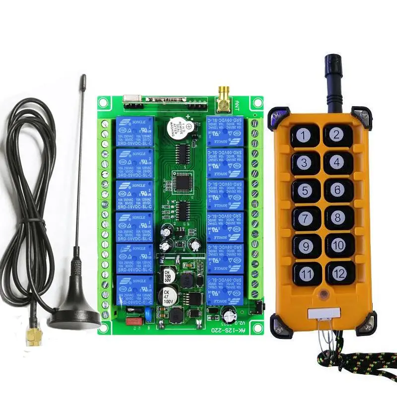 

3000m 433mhz DC 12V 24V 48V Radio frequency RF remote control switch Electric door lock/lighting/LED Remote