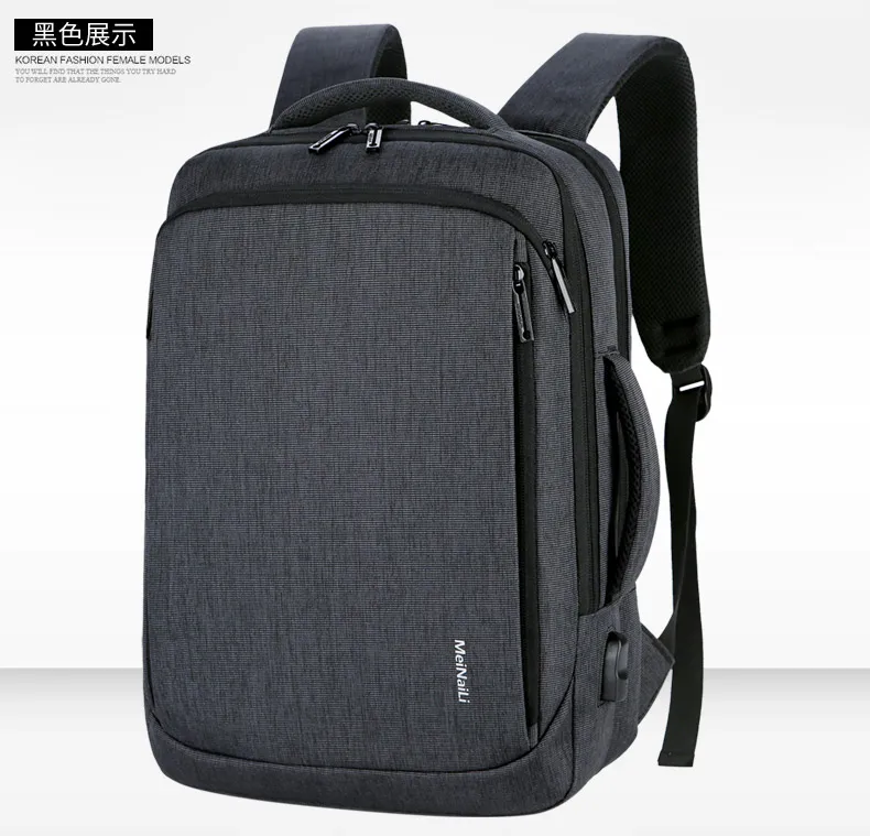15,6 дюймов рюкзаки для ноутбука мужские рюкзаки бизнес ноутбук Mochila водонепроницаемый рюкзак usb зарядка сумки дорожные сумки