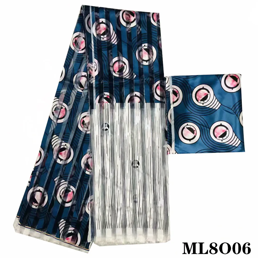 

Африканская лента LIULANZHI, ткань из органзы, Высококачественная шелковая атласная ткань для платья, 6 цветов