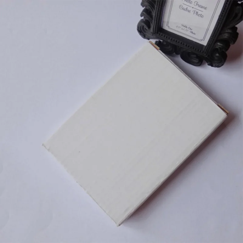 Классические ветви барокко маленькая фоторамка черно-белая двухцветная