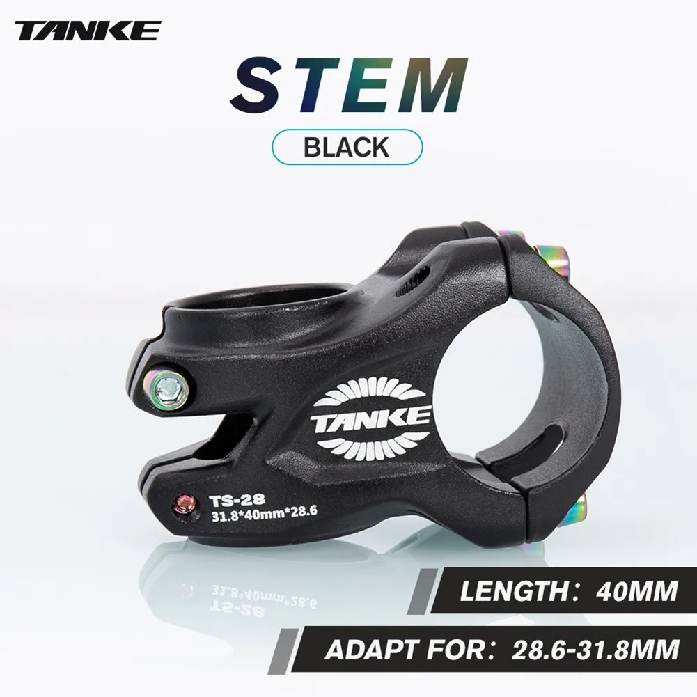 

TANKE Stem 1pc 31.8 X 40mm Aluminum Alloy Bicycle Colorful Handlebar MTB