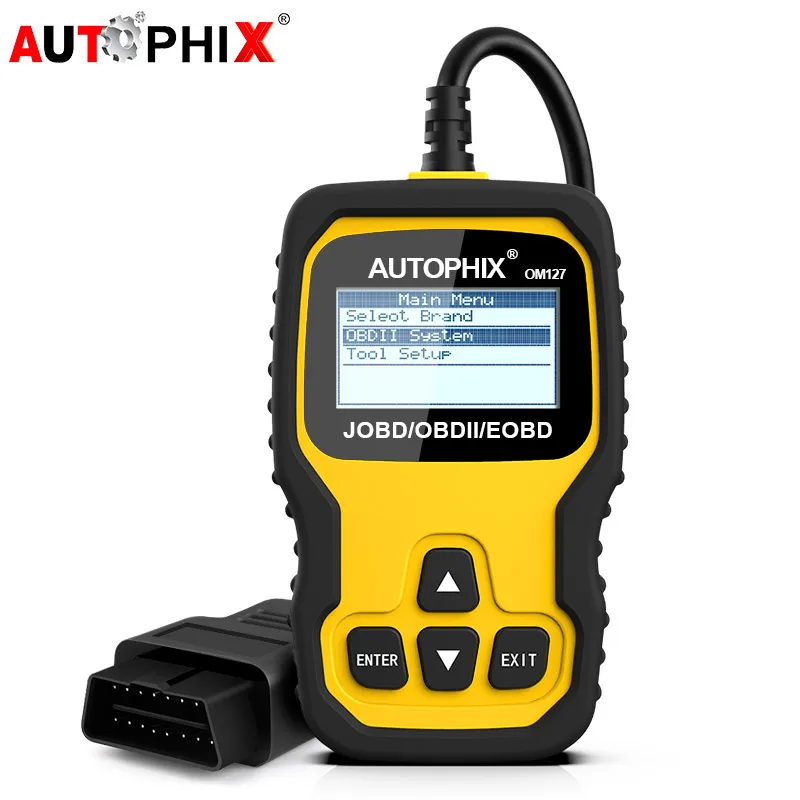 

Autophix OM127 OBD2 Automotive Scanner OBDII EOBD JOBD Code Reader Russian Language OBDII Auto Scanner Car Diagnostic Tool