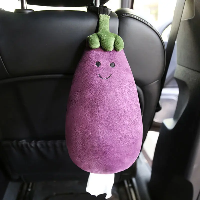 

Мультяшная коробка для бумажных салфеток, подвесной бумажный мягкий плюшевый чехол для салфеток, тканевый портативный бумажный органайзер...