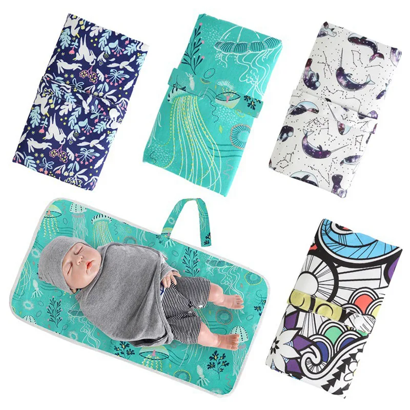 Baby Changing Mat Portable Travel Nappy Diaper Waterproof Pads Cover Play Foldable 2020 | Мать и ребенок