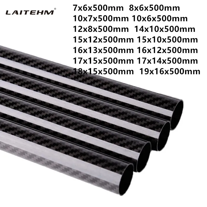 2 шт. 3K трубка из углеродного волокна углеродная высокая прочность 6 7 8 9 10 11 12 13 14 15