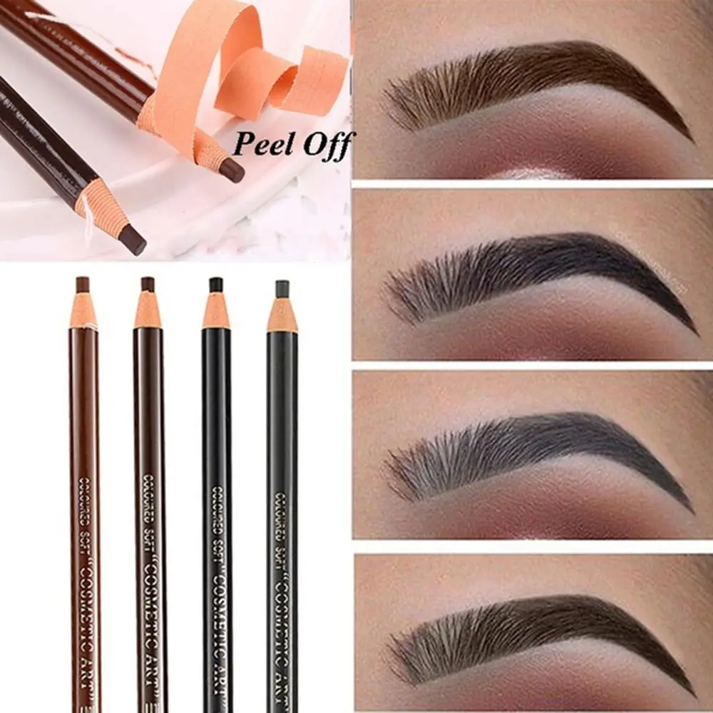 Portable Tint Longlasting Drawing Eye Makeup Eyebrow Tattoo Liner Pencil Microblading Enhancer | Красота и здоровье
