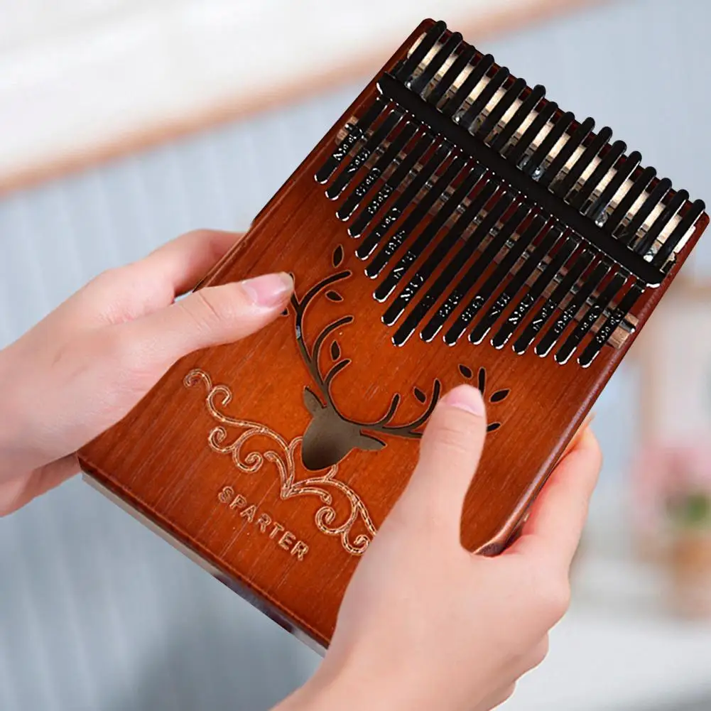 17 клавиш Kalimba большой палец пианино высокое качество дерево корпус из красного