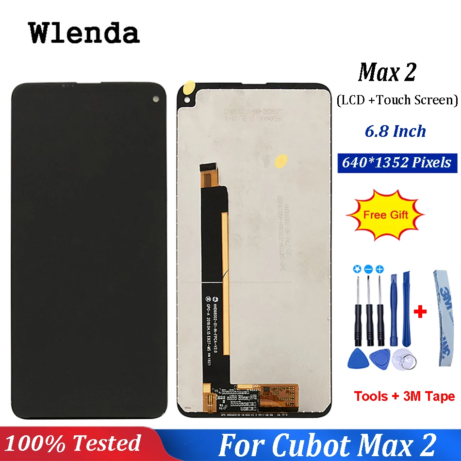 Для Cubot Max 2 ЖК дисплей + сенсорный экран дигитайзер для Бесплатные