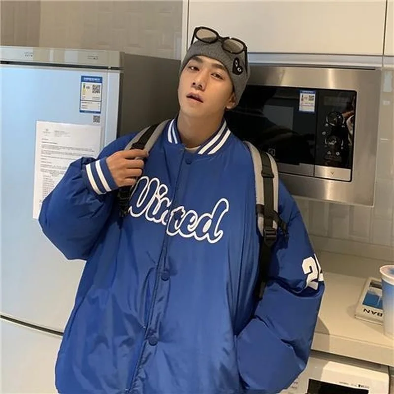 Men's and Women's Loose Trend Fashion Sports Style Warm Baseball Uniforms New American Baseball Uniforms for Autumn and Winter