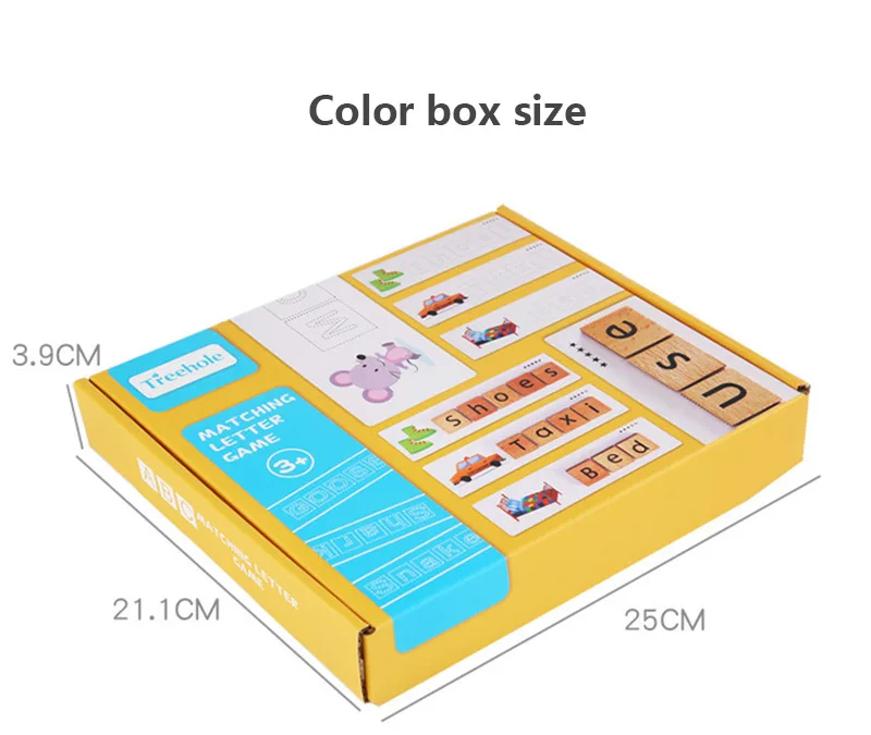 

Magical Fun Alphabet Matching Game Montessori Baby Early Educational Words Spelling Letters Building Blocks For Baby Kids Toys