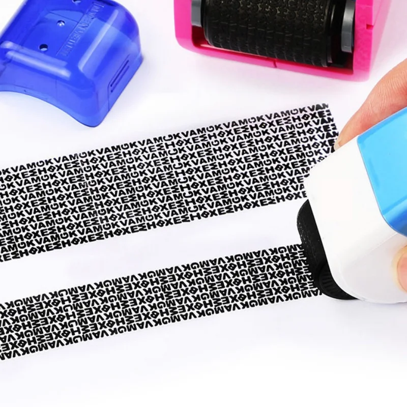 Печать безопасности ролик портативный самозаправляемый защита от кражи штамп