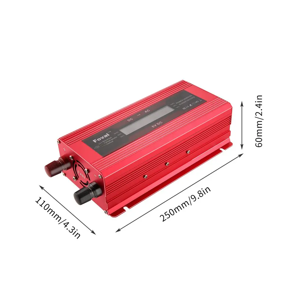 

Universal Short Circuit Overload Protection Car Solar Power Inverter DC 12/24V to AC 220V Modified Sine Wave Converter