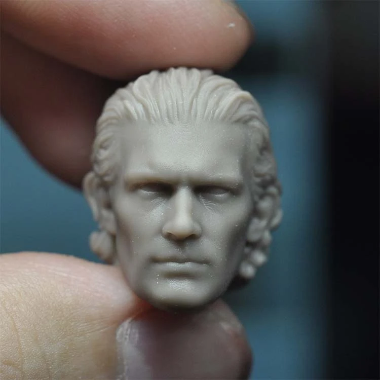 

1/12 Scale Antonio Banderas 1989 Version Unpainted Head Sculpt for 6''Figures Bodies DIY