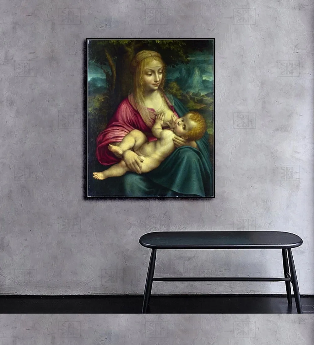 Постеры и принты Laeacco Da Vinci классические настенные картины с изображением девы