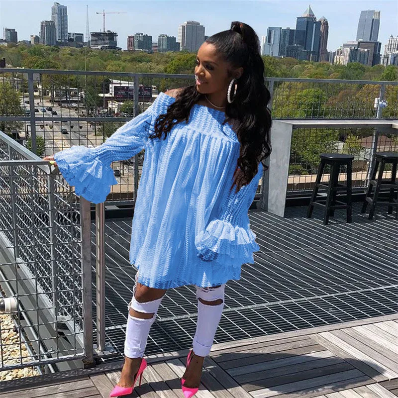

L0204 European and American Fashion Sexy off-Shoulder Lace Dress dresses women dress for women plus size