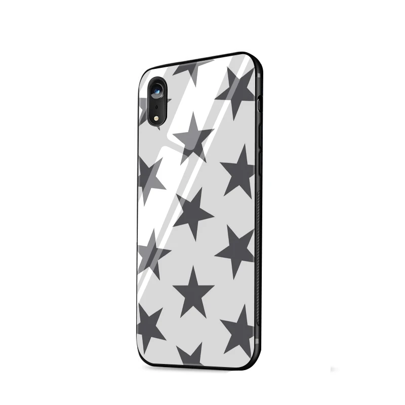 Чехол для мобильного телефона из стекла ТПУ iPhone 5 5S 6 6s 7 8 Plus X XR XS Max Shell Cover облако