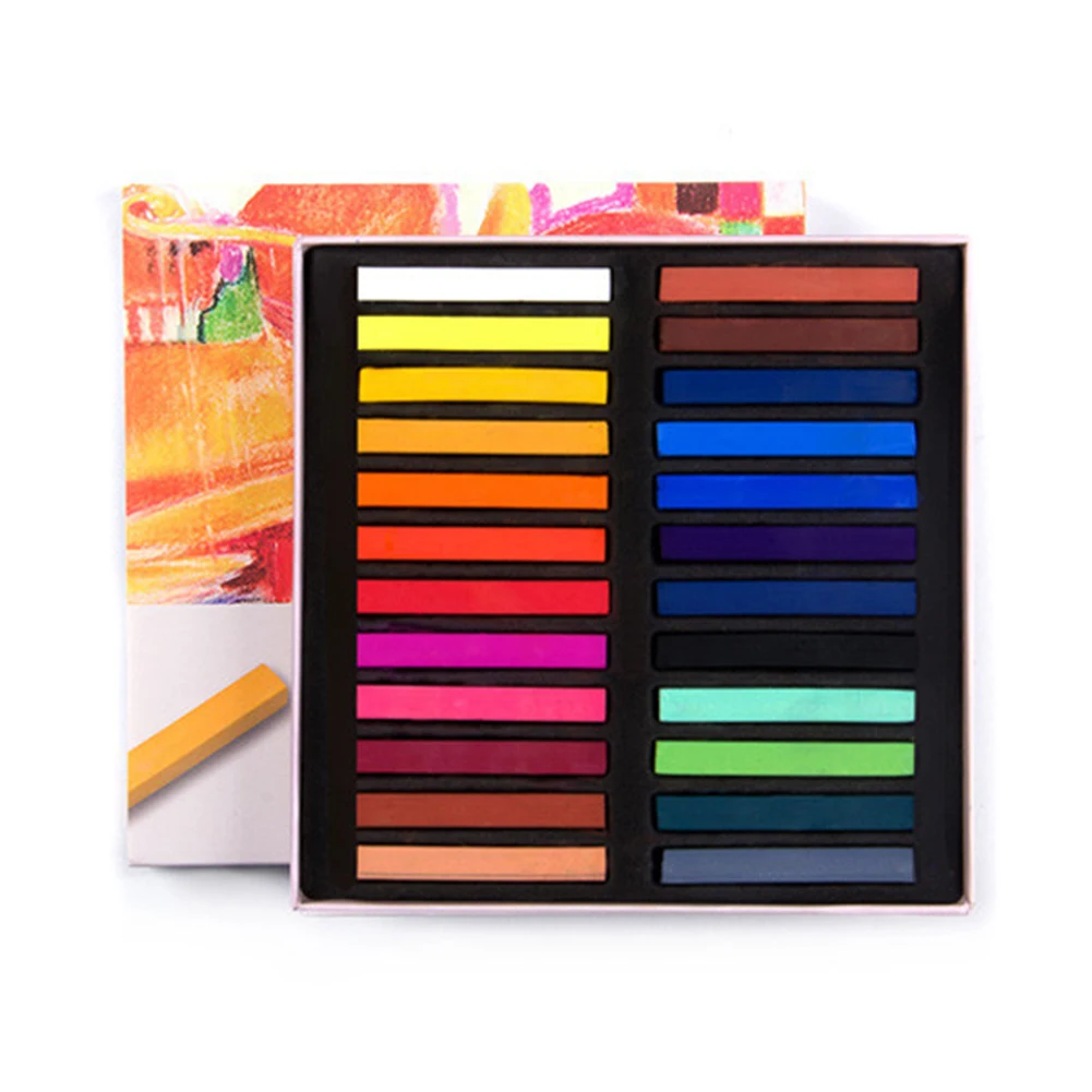 

Soft Pastel Set Square Pastels Chalks Square Artist Pastel Set Box Of 12/24/36/48 Assorted Colors 6.5 * 1 * 1cm EM88