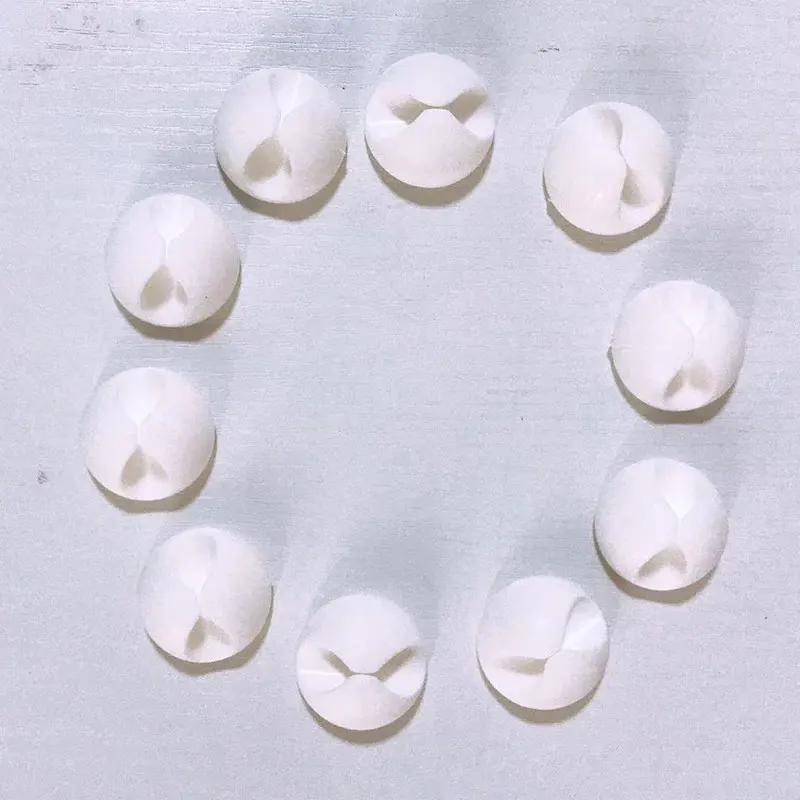 20 шт./лот белый/черный Жесткий Силиконовый органайзер для кабелей зажим кабеля