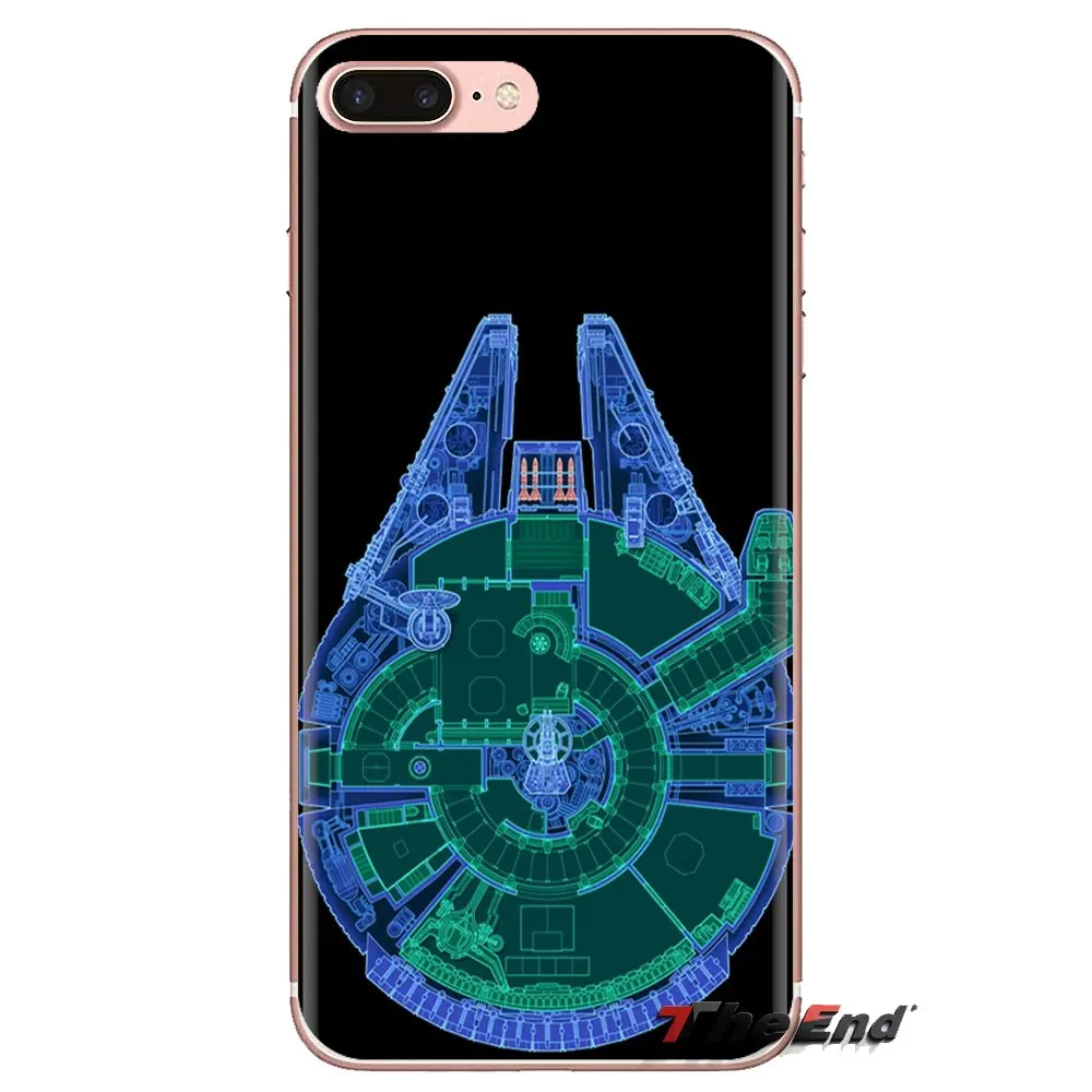 For Huawei Mate Honor 4C 5C 5X 6X 7 7A 7C 8 9 10 8C 8X 20 Lite Pro Vintage Star Wars Spaceship Transparent Soft Shell Covers |