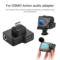 3 in 1 charging audio transfer adapter connector for dji osmo action camera stylish appearance rational construction