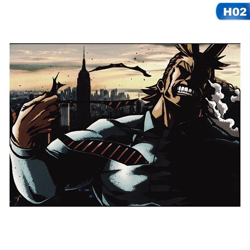 My Hero Academy свиток живопись японского аниме плакат на стену Бумага плакат художественное украшение для дома