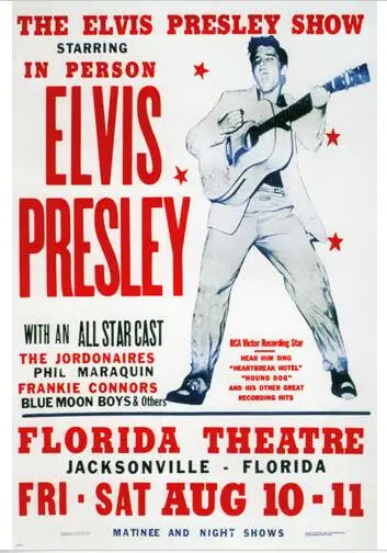 

Elvis Presley показ постер Джексонвилл шелк Женский 24x36 дюймов