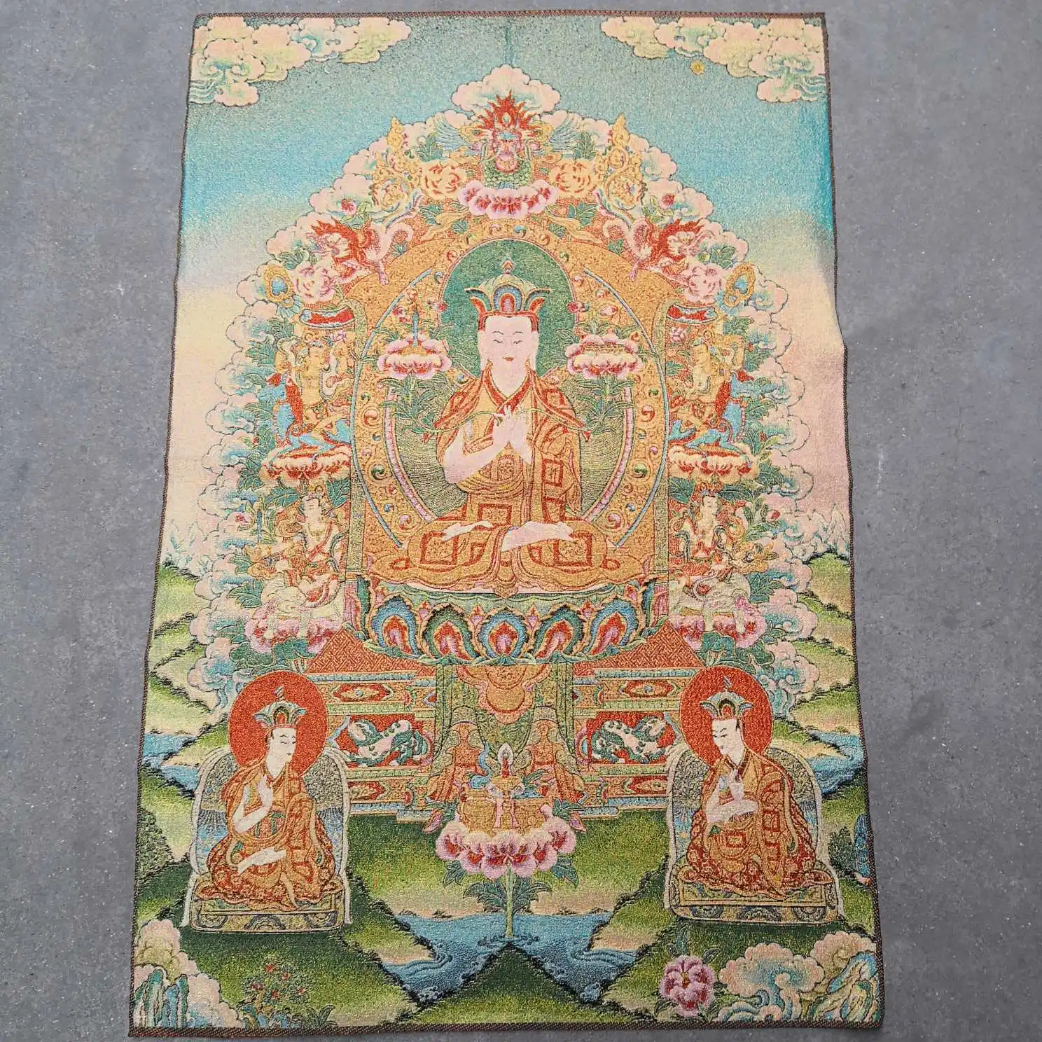 

Portrait of Buddha Befriended Buddha and Bodhisattva Painting Thangka Shakyamuni Painting