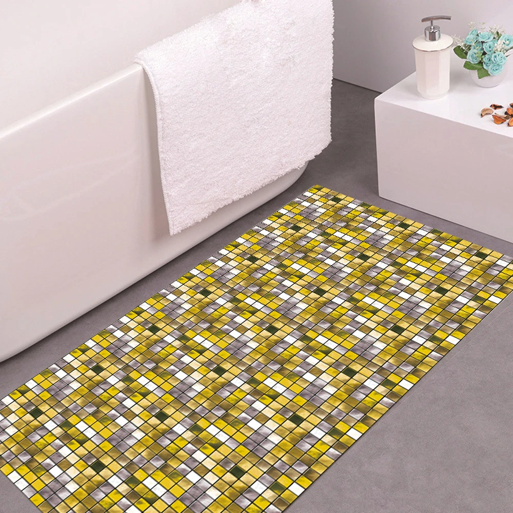 10 шт. золотисто желтая мозаичная плитка наклейка напечатанная в 2D переводе чехлы