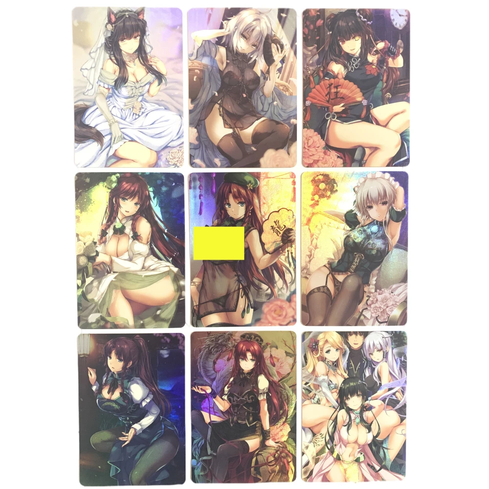 9 шт./компл. ACG Сексуальная Униформа горничной карты коллекция хобби аниме светло