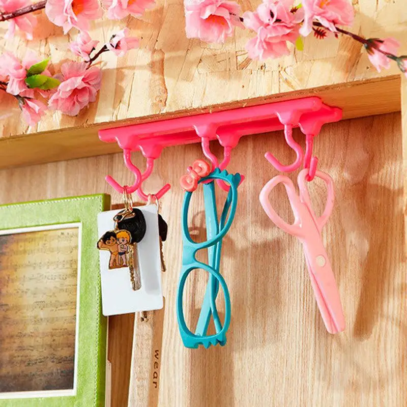 

1pc Cheap Kitchen Cabinet Wall Cabinet Hook Kitchen Storage Strong Sticky Hooks Up Wall Rails