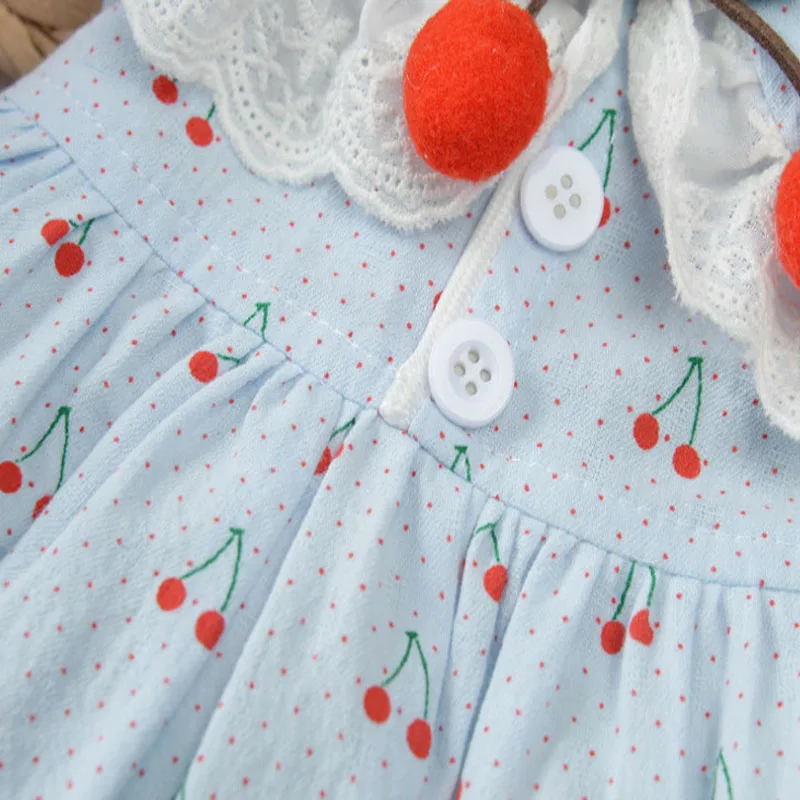 Милое кружевное платье с воротником для собак голубая юбка пачка маленьких