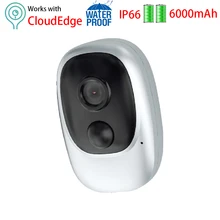 Wireless Outdoor Security Camera 6000mAh Rechargeable Battery Powered Camera WiFi IP Home Surveillance Camera 1080P Night Vision