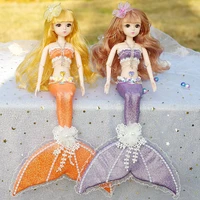 2021 butterfly fairy handmade mermaid princess doll creative doll wedding dress children simulation toys birthday gift