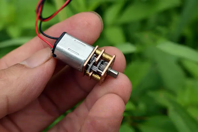 Миниатюрный цельнометаллический редукторный двигатель N20 3 в 5 В 6 50 об/мин