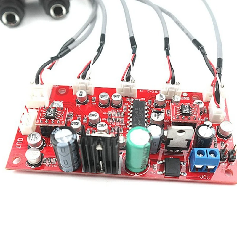 DC 12V 24V PT2399 Плата усилителя звука для цифрового микрофона панель караоке