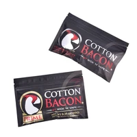 20pcs new 100 cotton bacon electronic cigarette gold version fit for rda rta atomizer tank vaporizer ecig accessories
