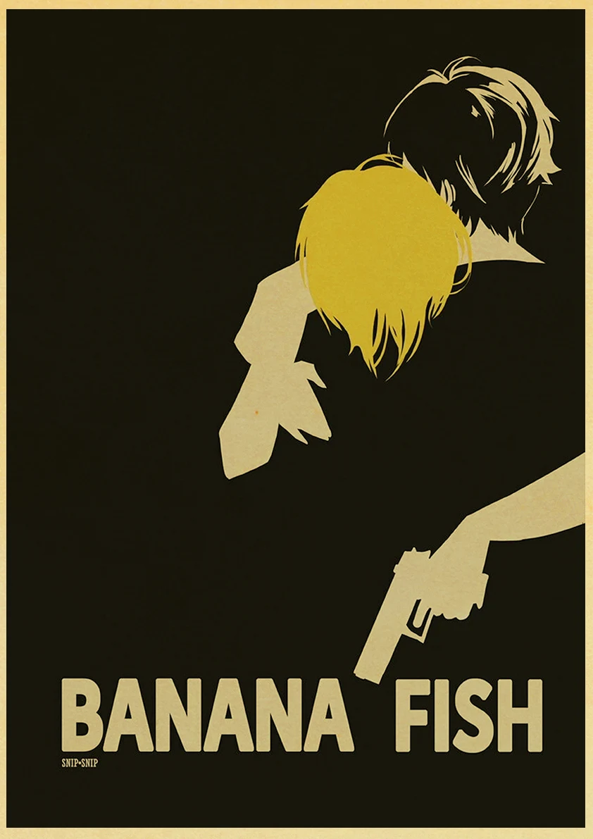 Классический аниме Банановая рыба 02 постер  lanxihaibao