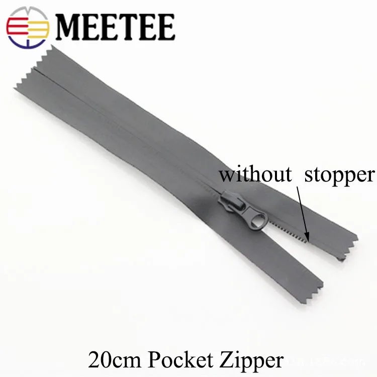 2 шт. Meetee 5#20-100 см водонепроницаемые невидимые молнии открытый конец двойной слайдер для шитья обратная куртка аксессуары для одежды