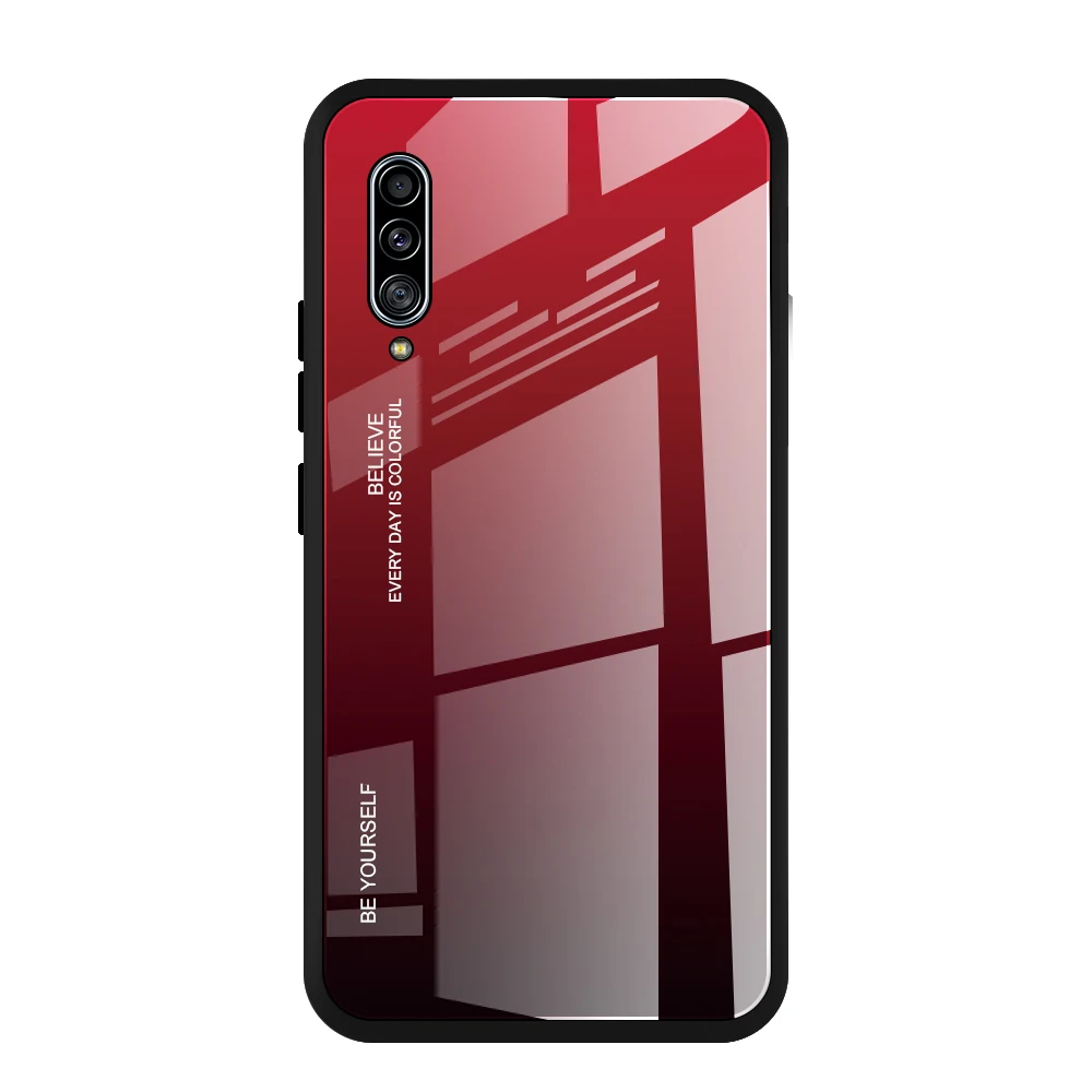 05 Закаленное Стекло чехол для samsung Galaxy A30S A50S A30 A40 A50 A60 A70 A80 A90 5 г Примечание 10 Pro S10 S11 Plus E градиент Цвет крышка - Цвет: 05