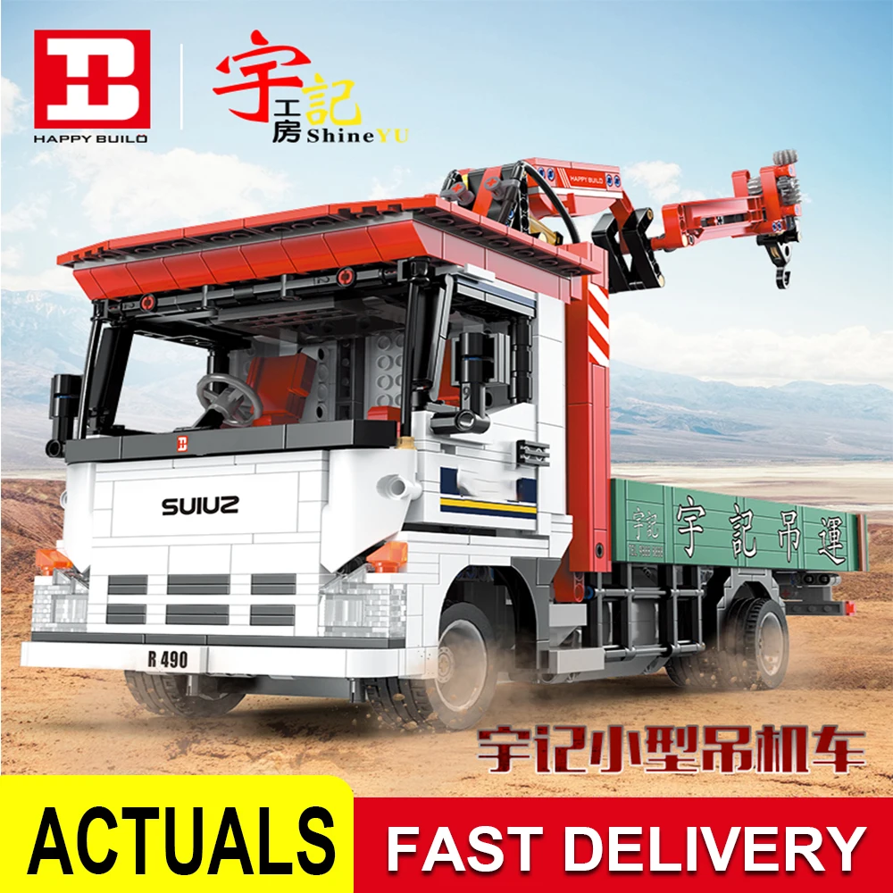 

Кирпичи Блоки кран дистанционного Управление игрушки Rc автомобиль грузовик строительные блоки Строительные блоки для детей механические ...