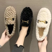 new plush shoes women winter new plush cotton shoes foot peas shoes ladies snow boots household cotton slippers