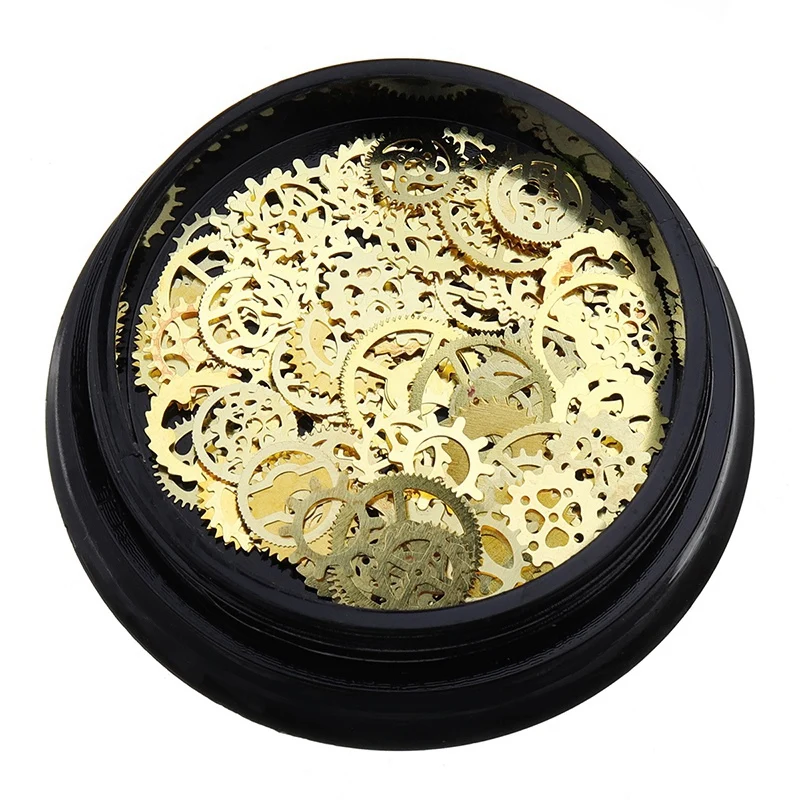Черная коробка Monja металлическая Шестерня в стиле панк ветер золотое украшение