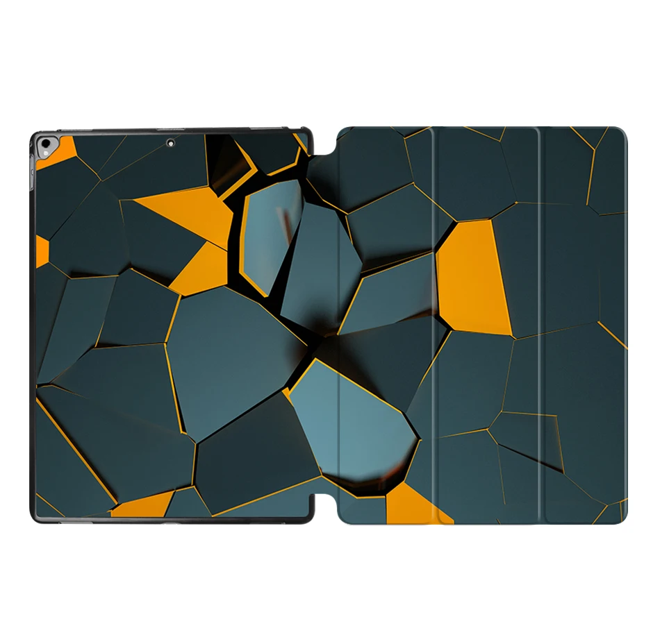 MTT Чехол для iPad Pro 12,9 дюйма геометрический тонкий из искусственной кожи Флип Стенд смарт-чехол Авто Режим сна/пробуждения чехол для планшета A1584