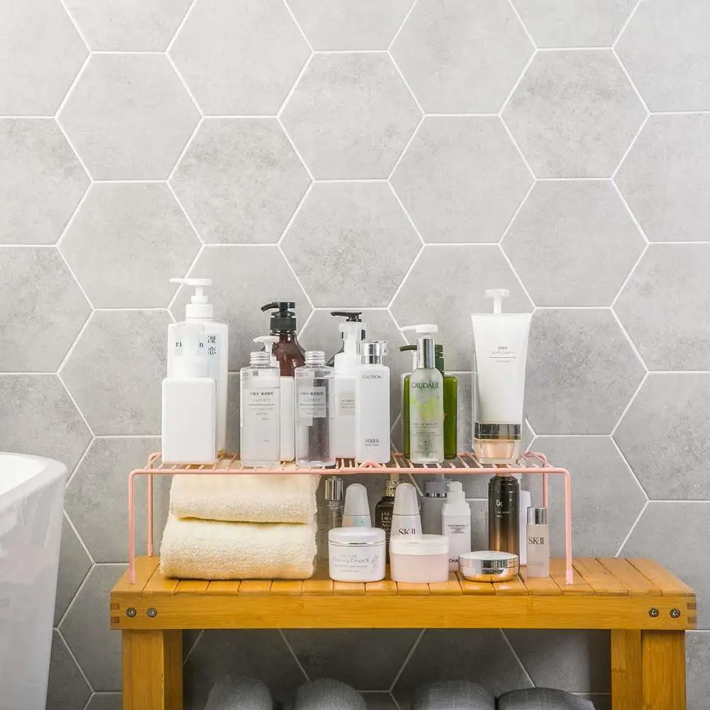 

Adjustable Storage Holders Metal Storage Racks Household Multifunction Cabinet Organiser Kitchen Bathroom Organizer Cuisine