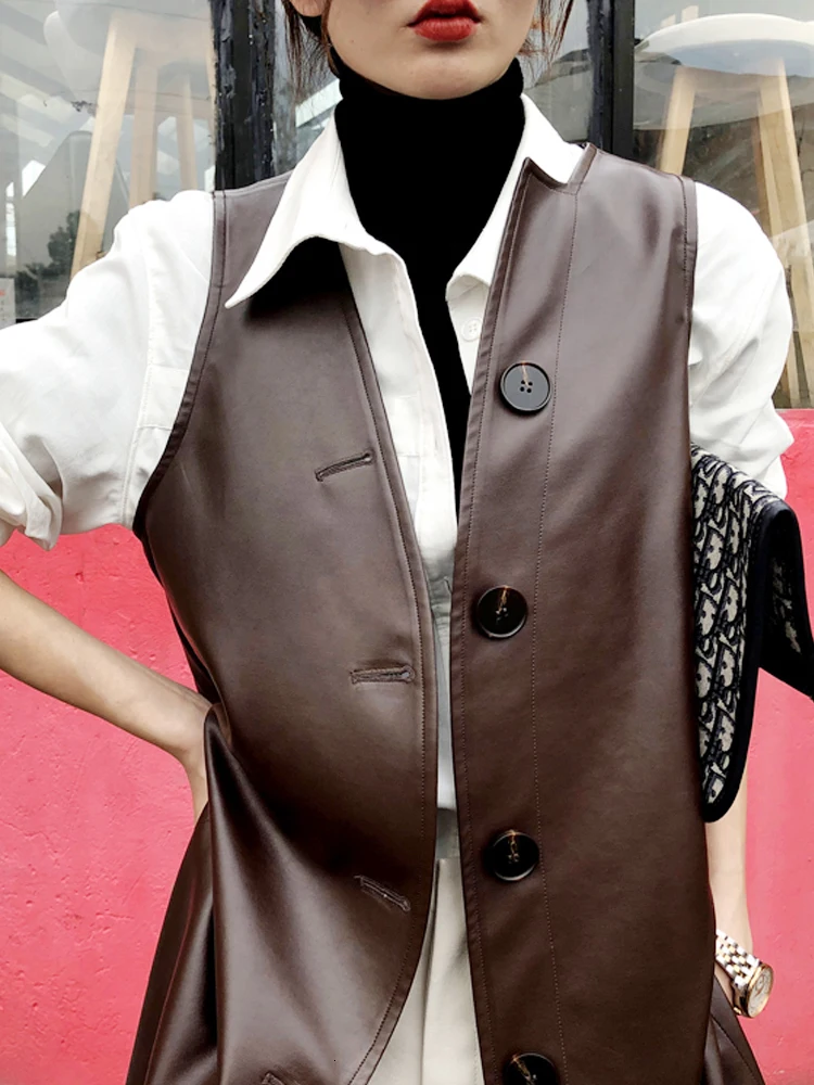 [LANMREM] 2020 осень и новые продукты Мода Открытый однобортный длинный женский