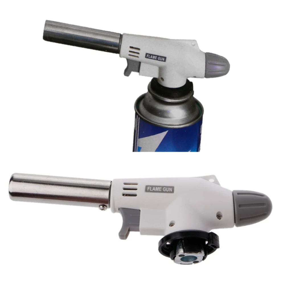 Металлический пламенный пистолет сварофонарь зажигалка с нагревом Бутановая