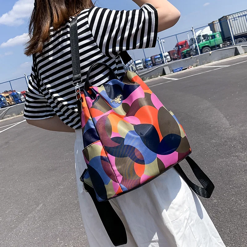 Рюкзак Oxford Женский водонепроницаемый с цветочным принтом | Багаж и сумки