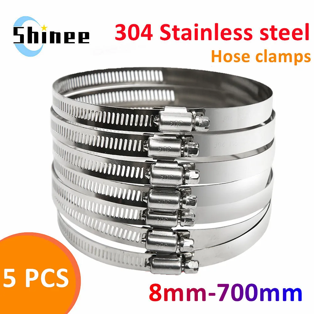 

Хомуты для труб из нержавеющей стали 5 шт.