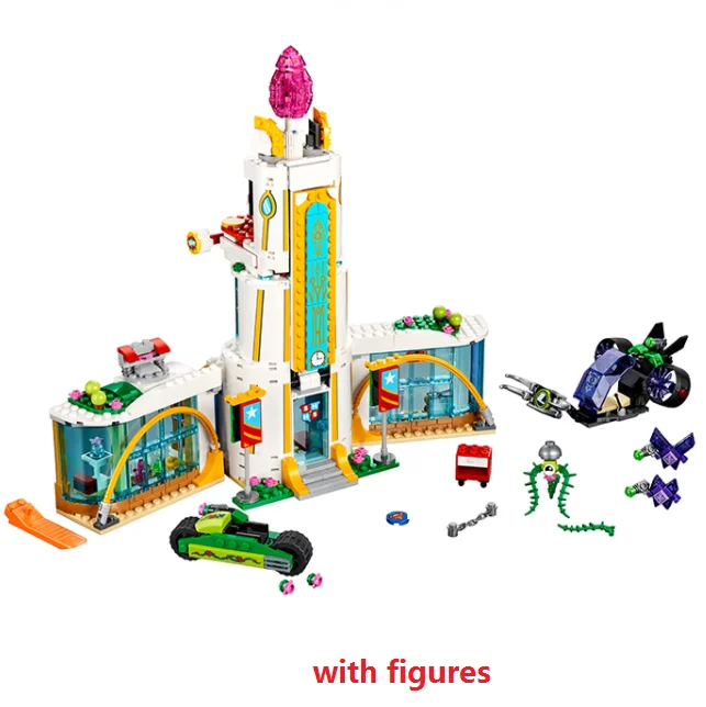 

10618 719pcs with dc Girls series 41232 High School Building Blocks Kids Toys For Children Gift 41015 41053